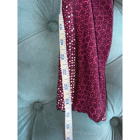 Lululemon 25in Leggings Reflective Maroon Red Pink Size 6 - Picture 11 of 11